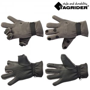 Перчатки Tagrider 095-7 неопреновые флис 3 откидных пальца