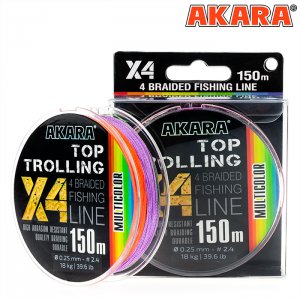 Плетёный шнур Akara Top Trolling X-4 (150м)