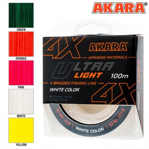 Плетёный шнур Akara Ultra Light X-4 (100м)