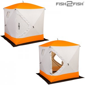 Зимняя палатка куб Fish2Fish 1.6х1.6х1.7 в чехле утепленная