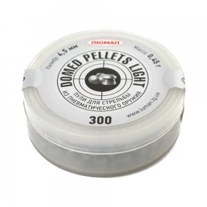 Пульки Люман Domed pellets light, 0,45 г, 4,5мм (уп. 300 шт)