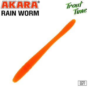 Форелевая силиконовая приманка Akara Trout Time Rain-Worm