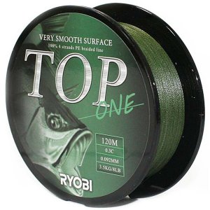 Плетёный шнур Ryobi Top PE X4 Тёмно-зелёный (120м)