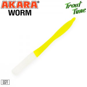 Форелевая силиконовая приманка Akara Trout Time WORM